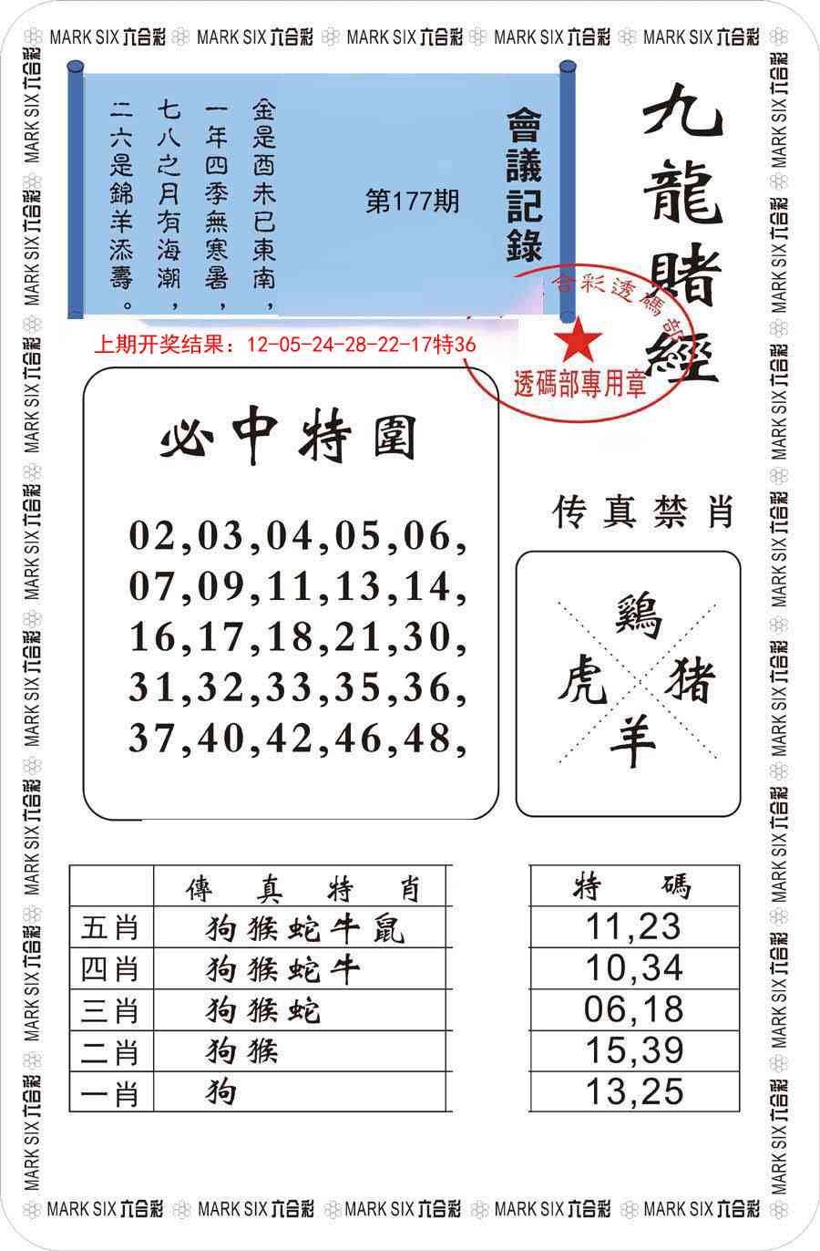 177期九龙赌经[图]