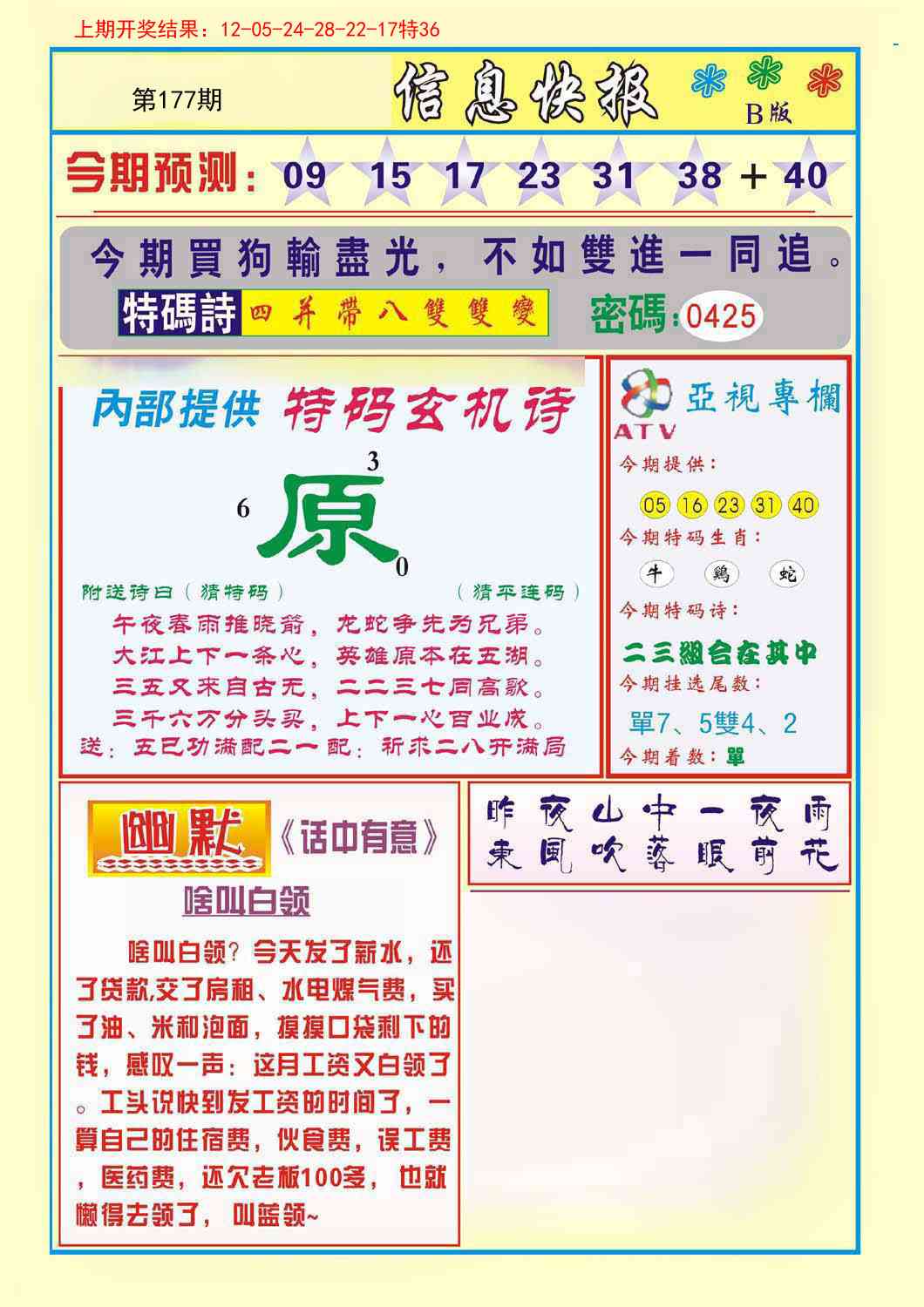 177期信息快报B[图]