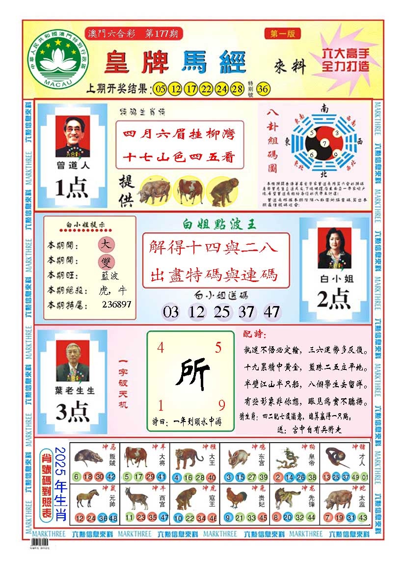 177期皇版马经A[图]