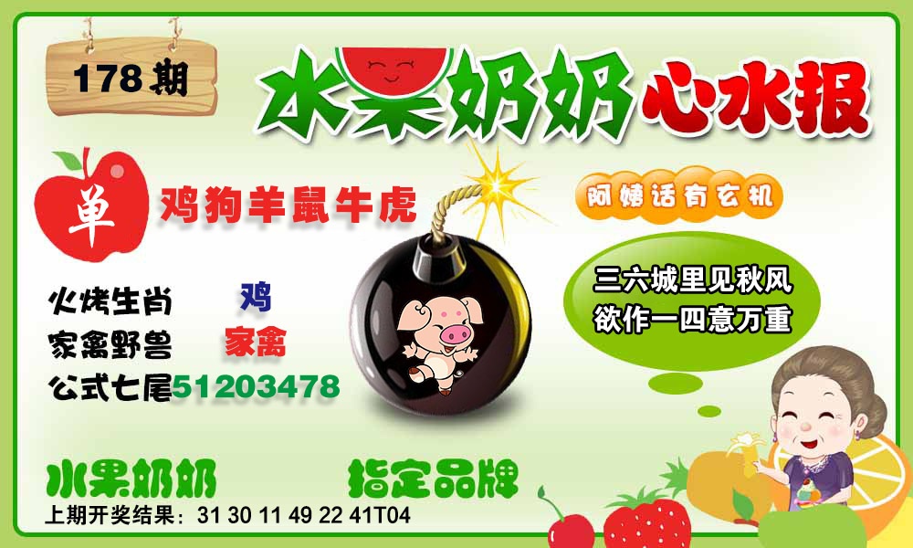 178期水果心水报[图]