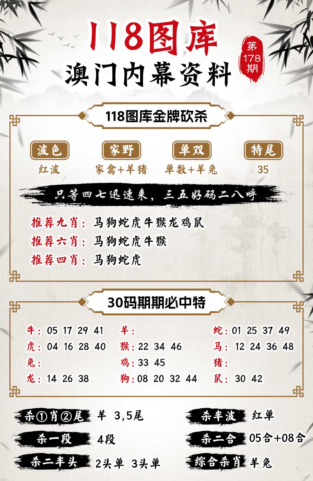 178期118内幕资料[图]