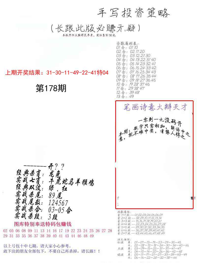 178期手写投资策略[图]