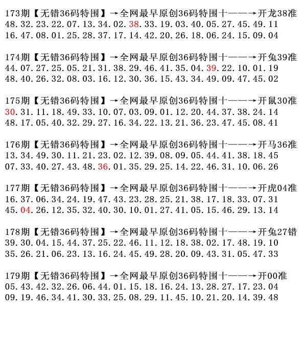 179期36码特围[图]