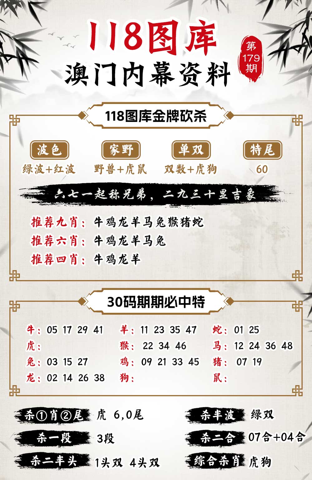 179期118内幕资料[图]