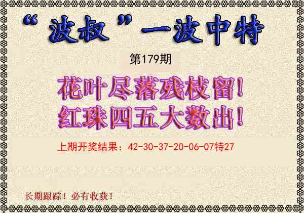 179期波叔一波中特[图]