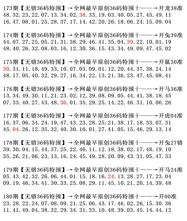 180期36码特围[图]