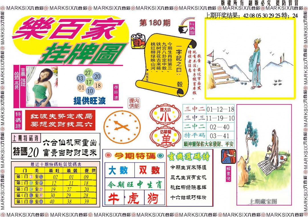 180期乐百家挂牌图[图]