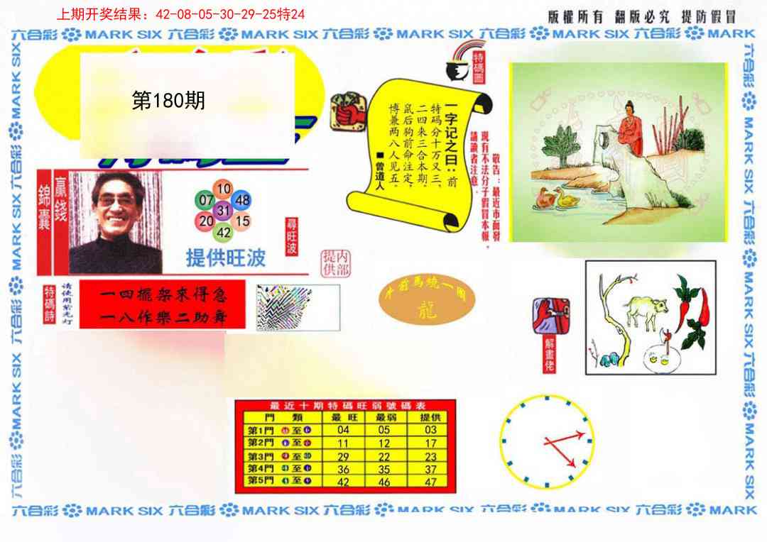 180期心水特码(信封)[图]