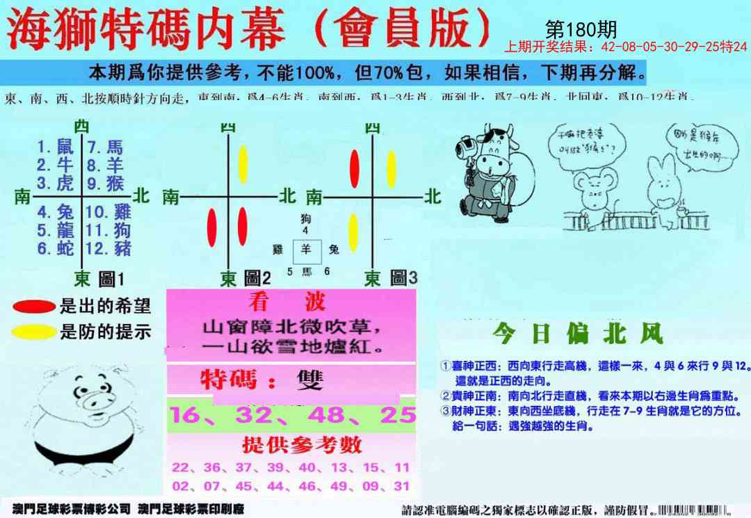 180期另版海狮特码内幕报[图]