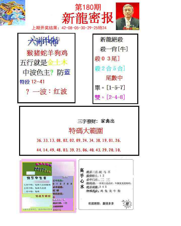 180期新龙密报[图]