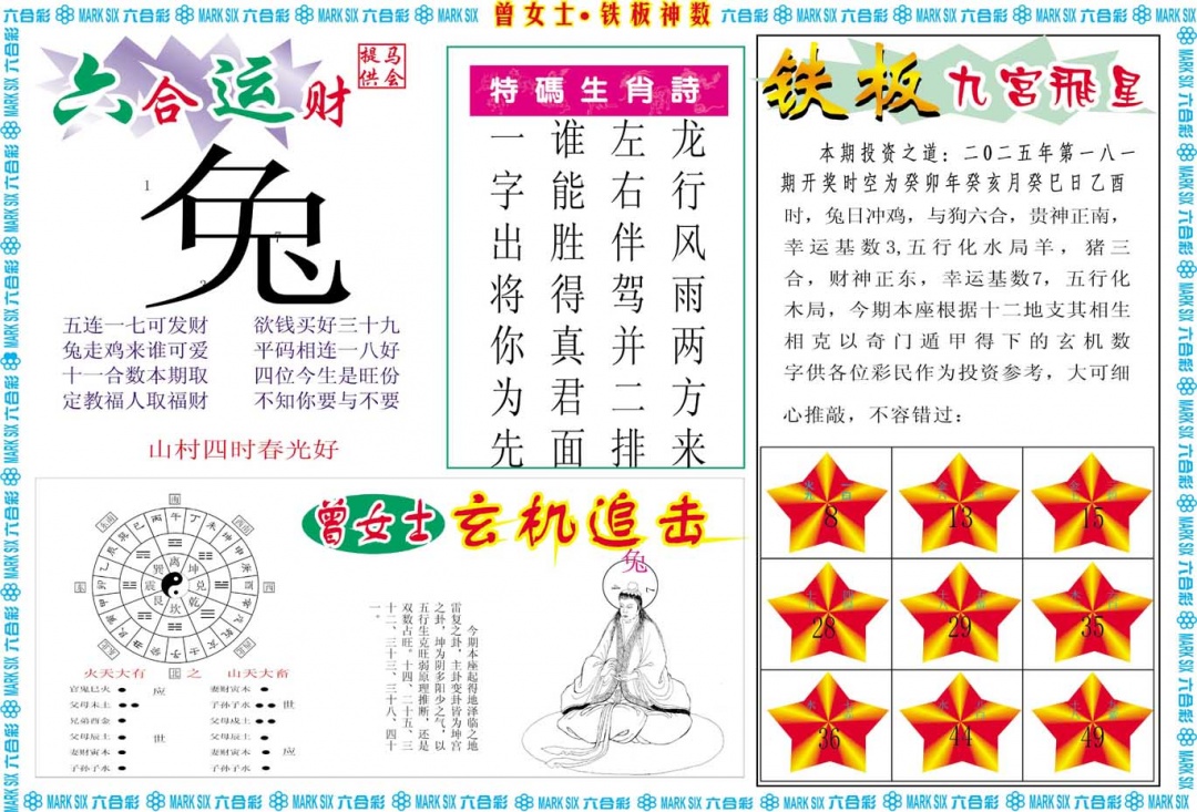 181期曾女士铁板神数B[图]