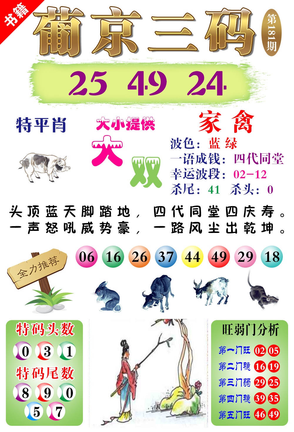 181期澳门葡京三码[图]