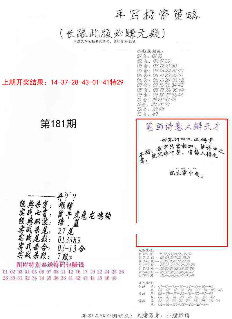 181期手写投资策略[图]