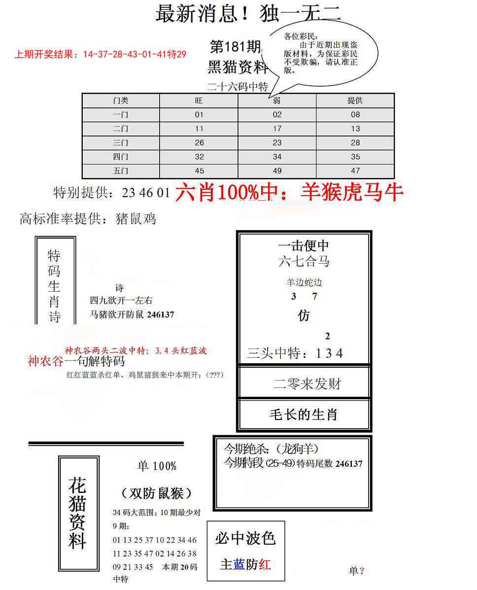 181期独一无二(正)[图]