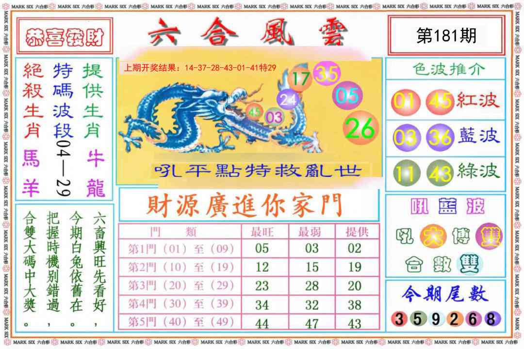 181期六合风云《另版》[图]