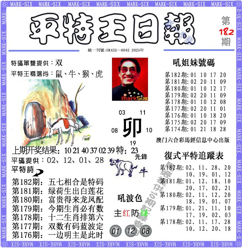 182期平特王日报[图]