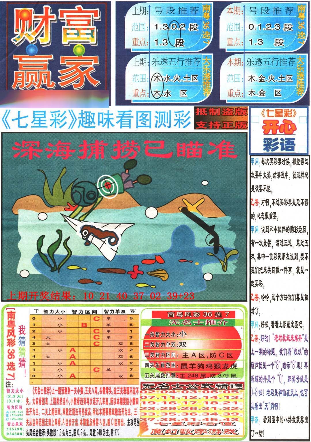 182期财富赢家（七星彩）[图]