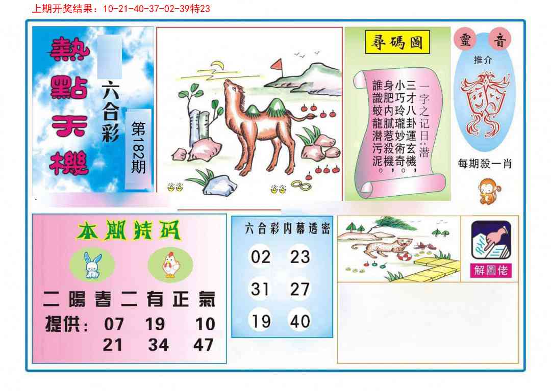 182期热点天机[图]