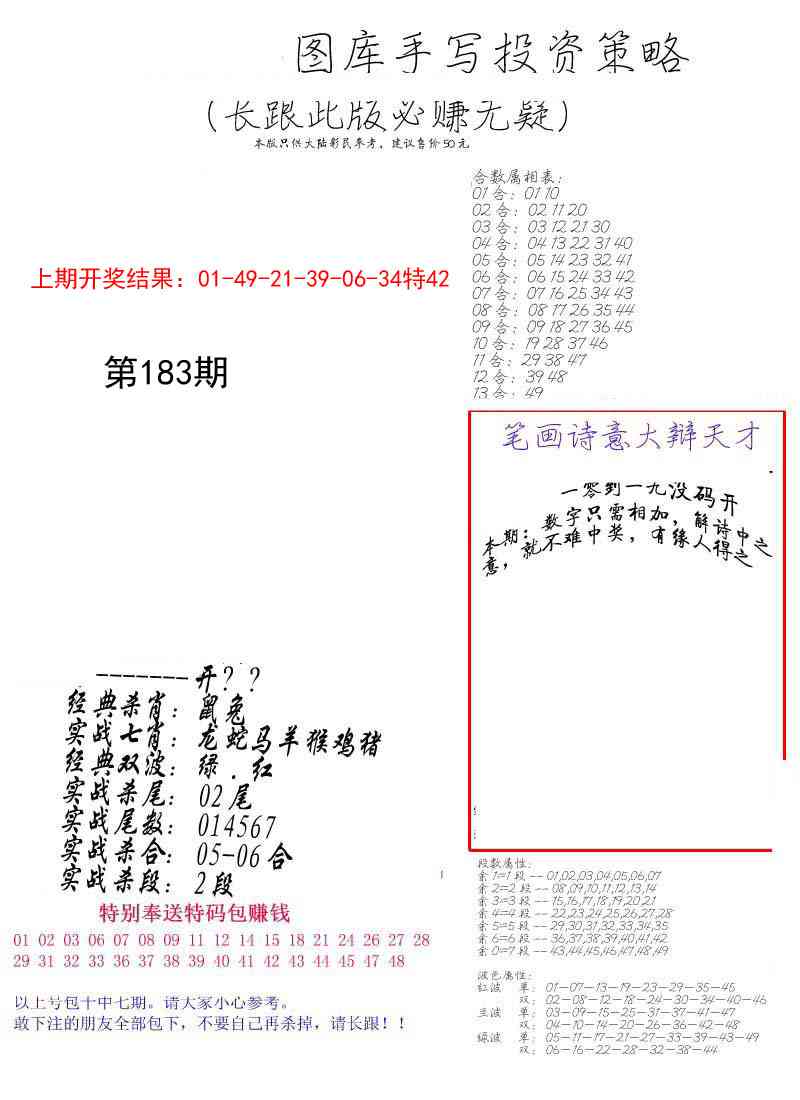 183期手写投资策略[图]