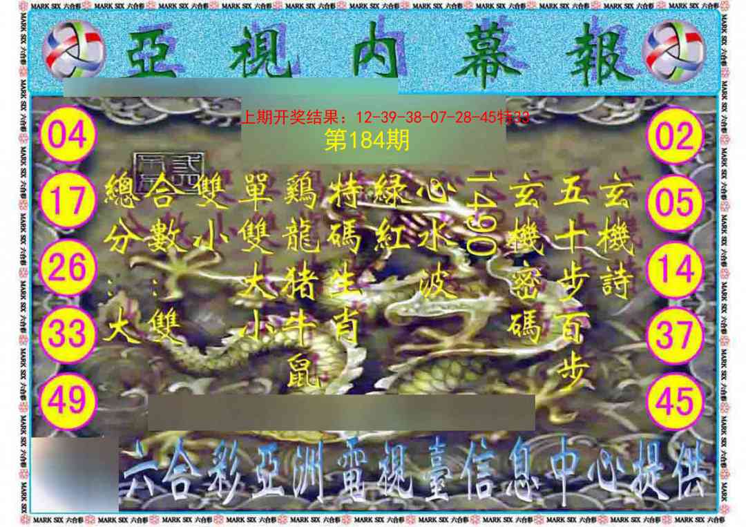 184期亚视内幕报[图]