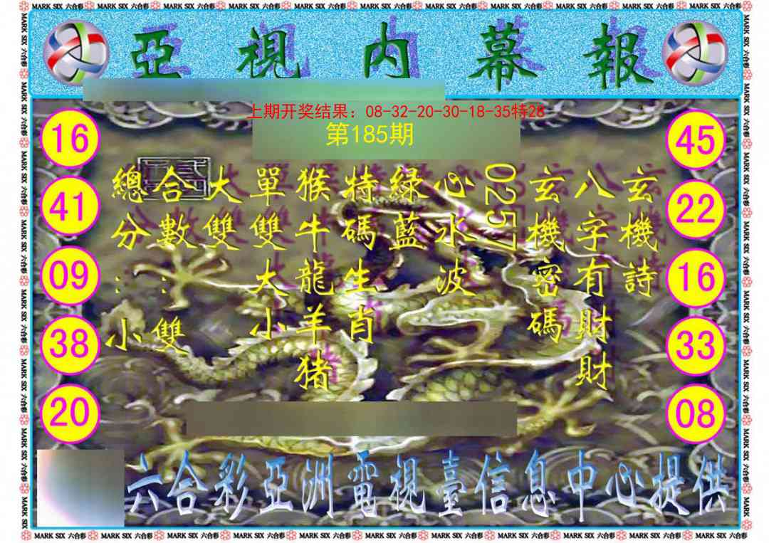 185期亚视内幕报[图]