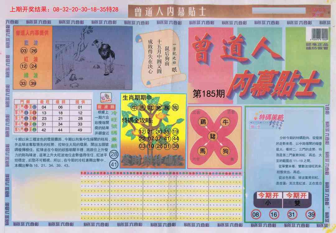 185期曾道人内幕贴士A[图]