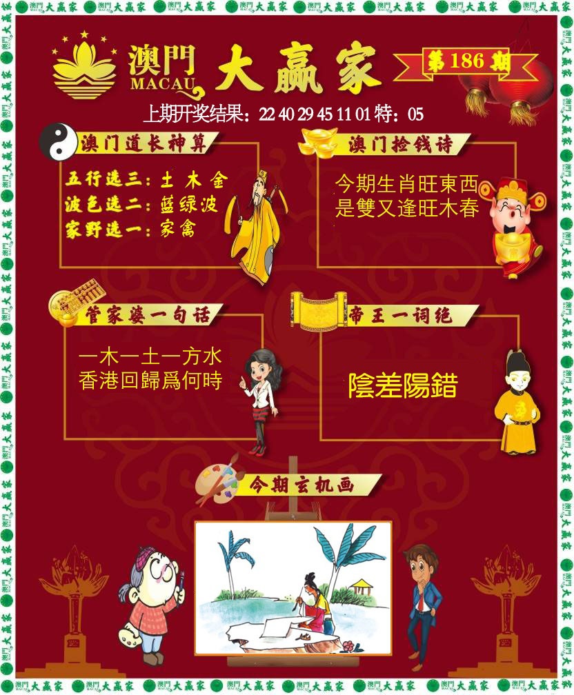 186期大赢家[图]