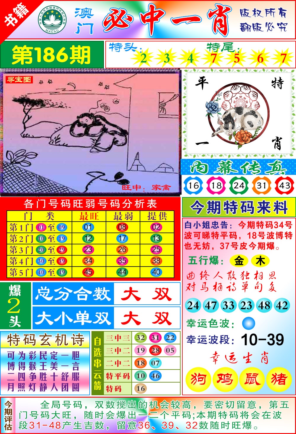 186期澳门玄机一特[图]