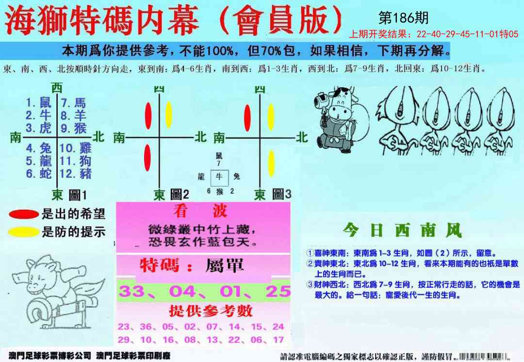 186期另版海狮特码内幕报[图]