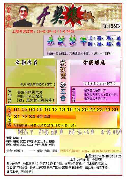 186期开奖爆料(新图推荐)[图]