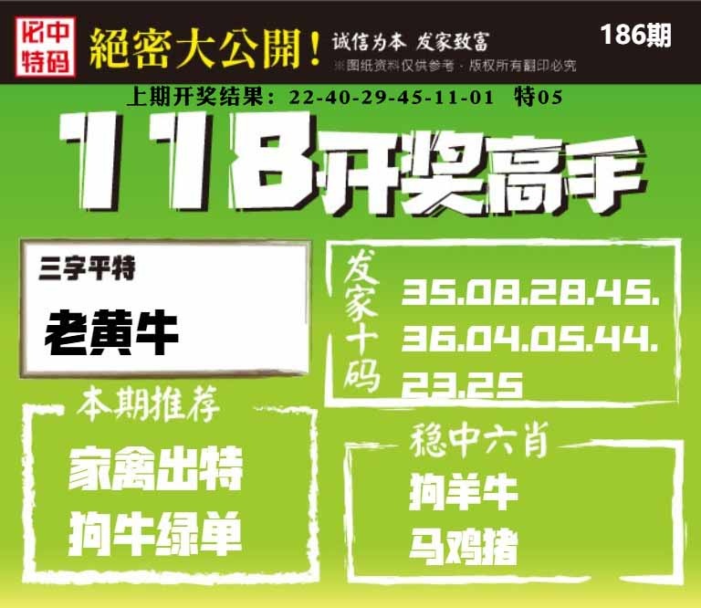 186期118开奖高手[图]