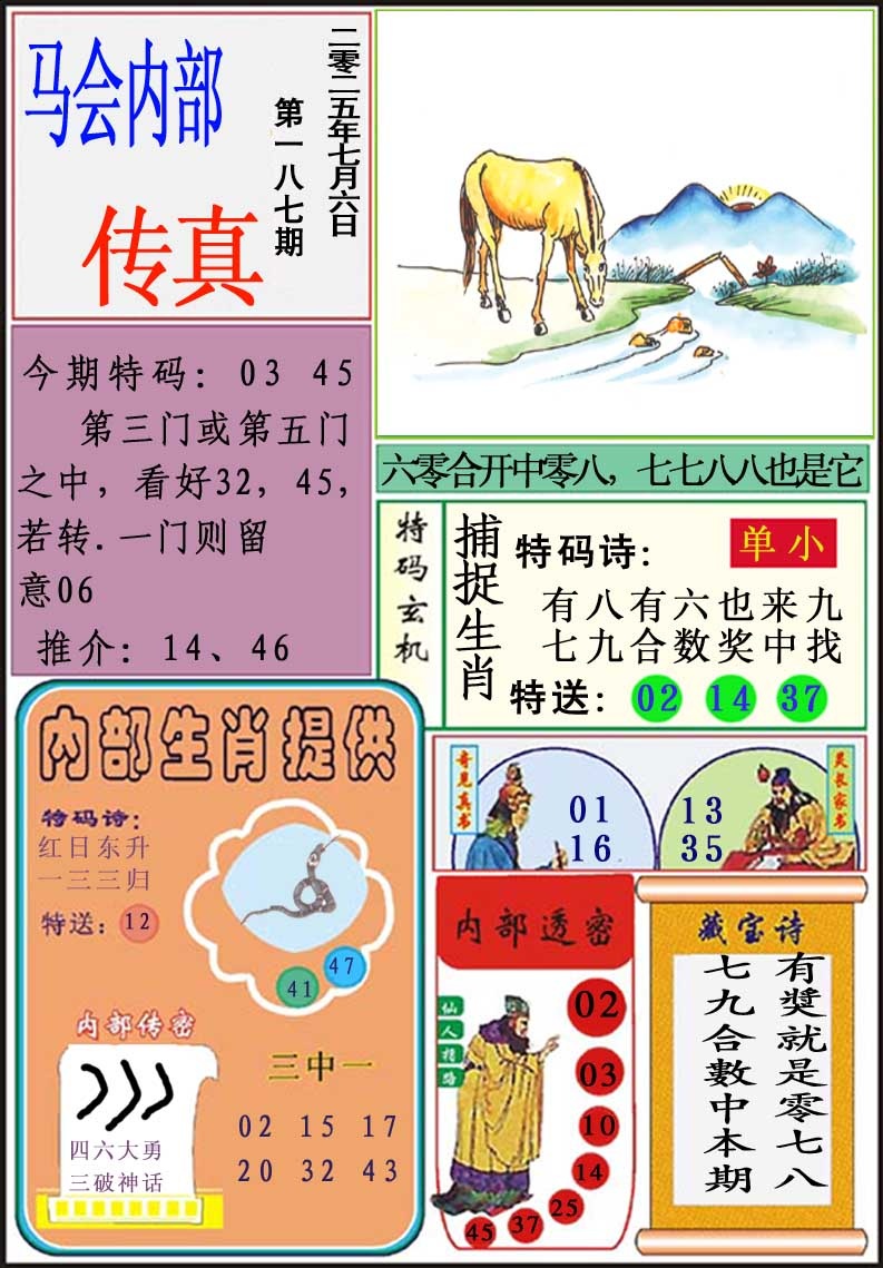 187期马会内部传真[图]
