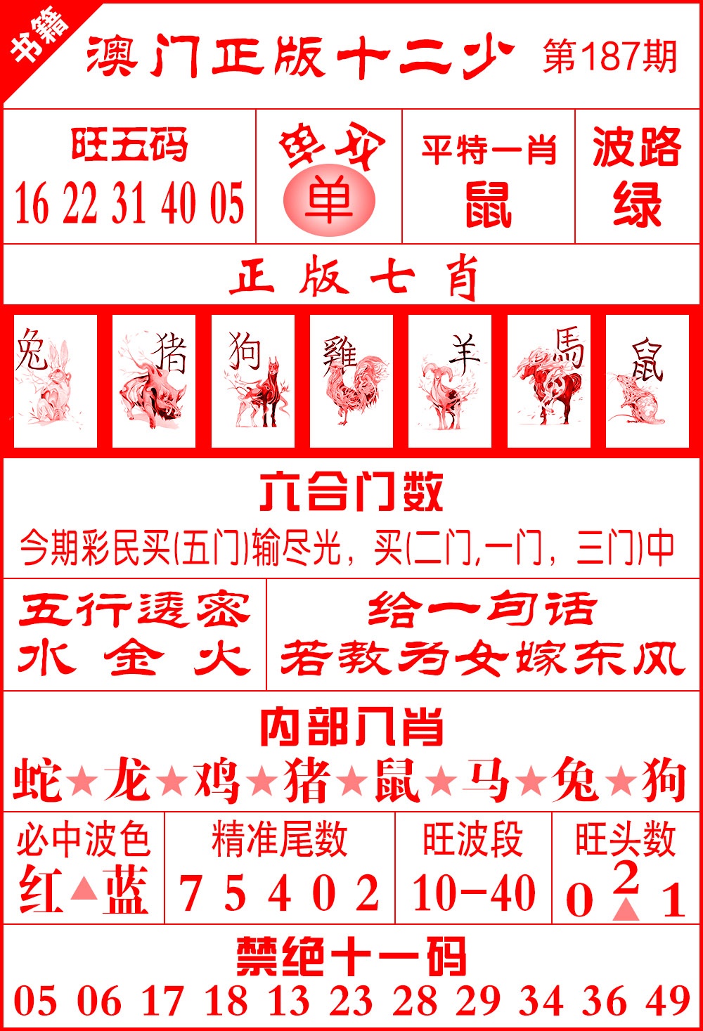 187期澳门十二少[图]