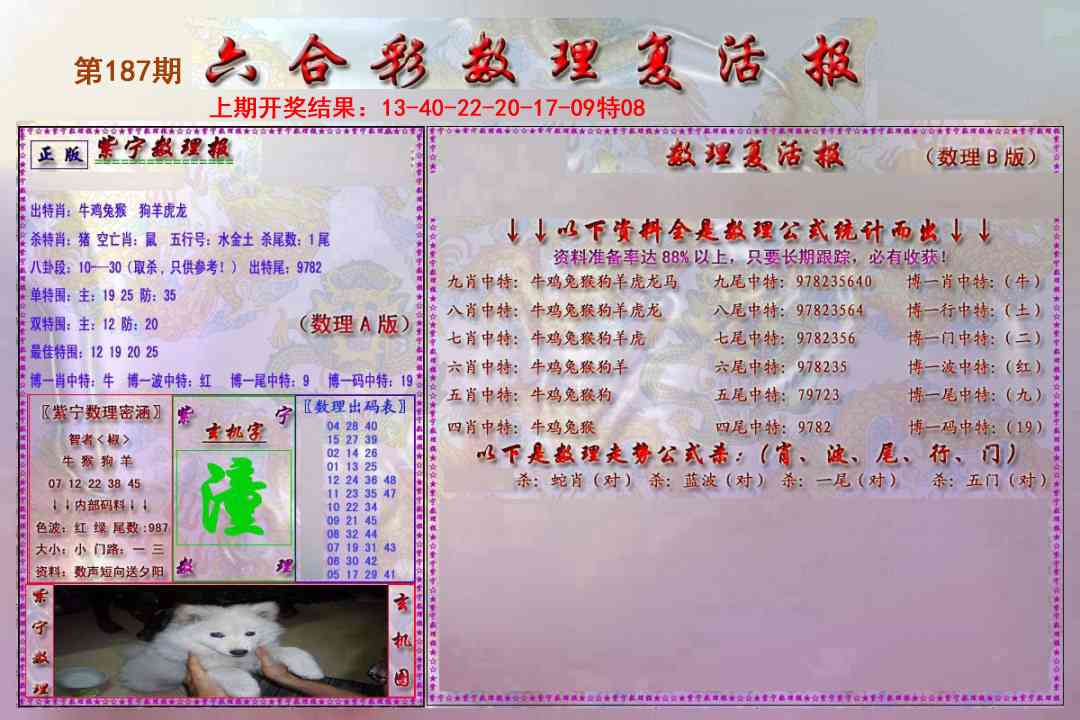 187期数理复活报[图]