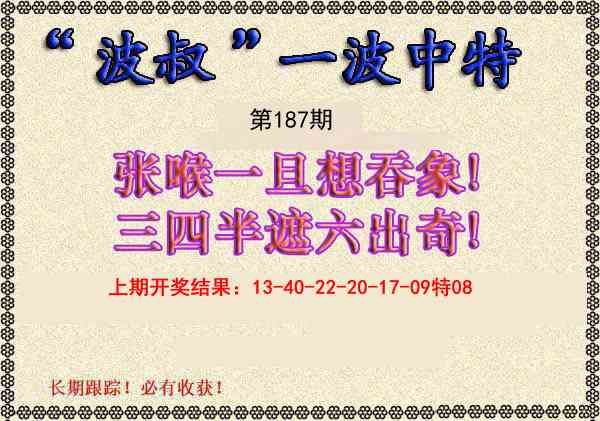 187期波叔一波中特[图]