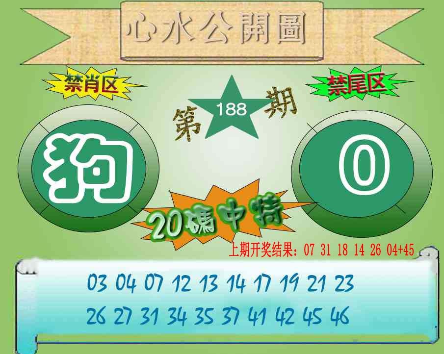 188期心水公开图[图]