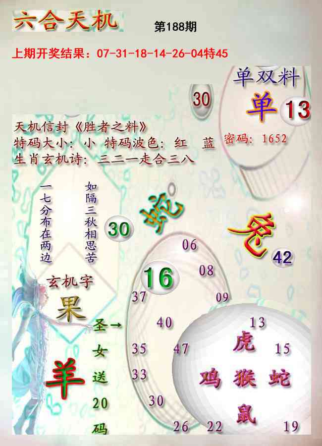 188期天机报[图]