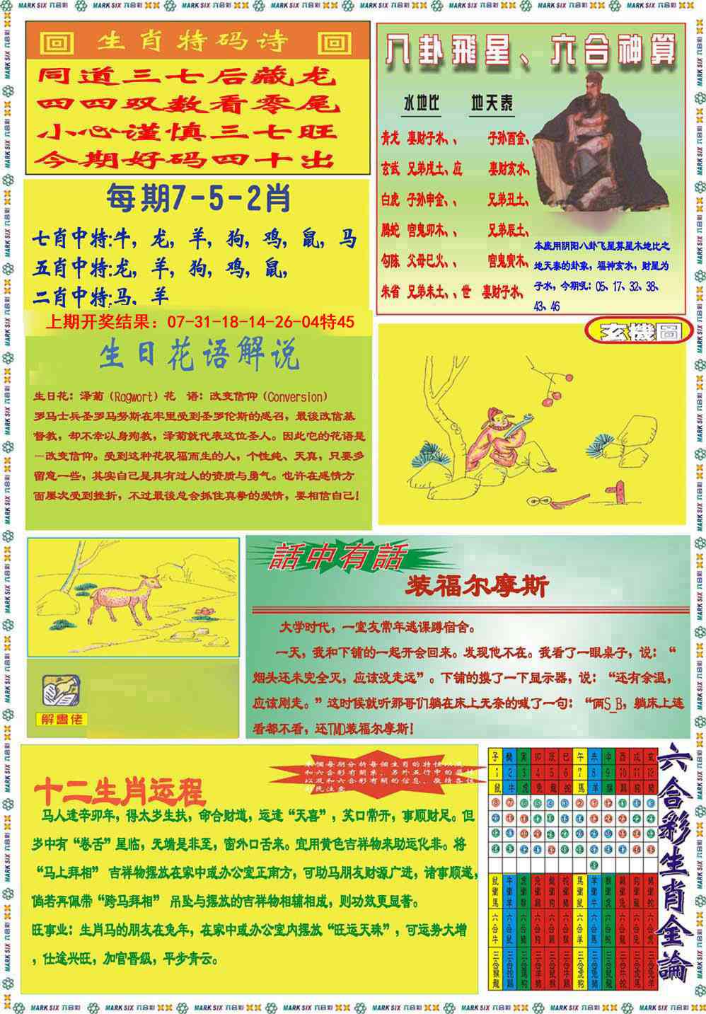 188期九龍马经B(推荐)[图]