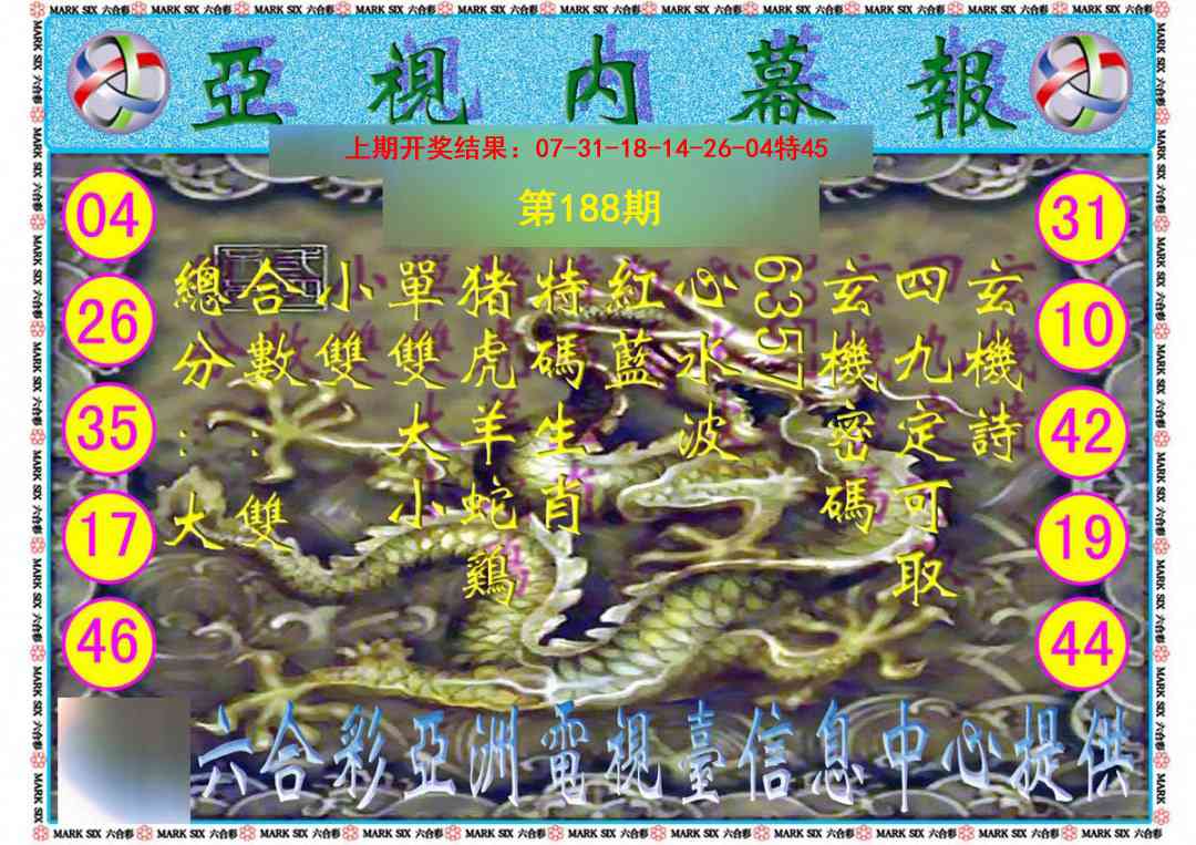 188期亚视内幕报[图]