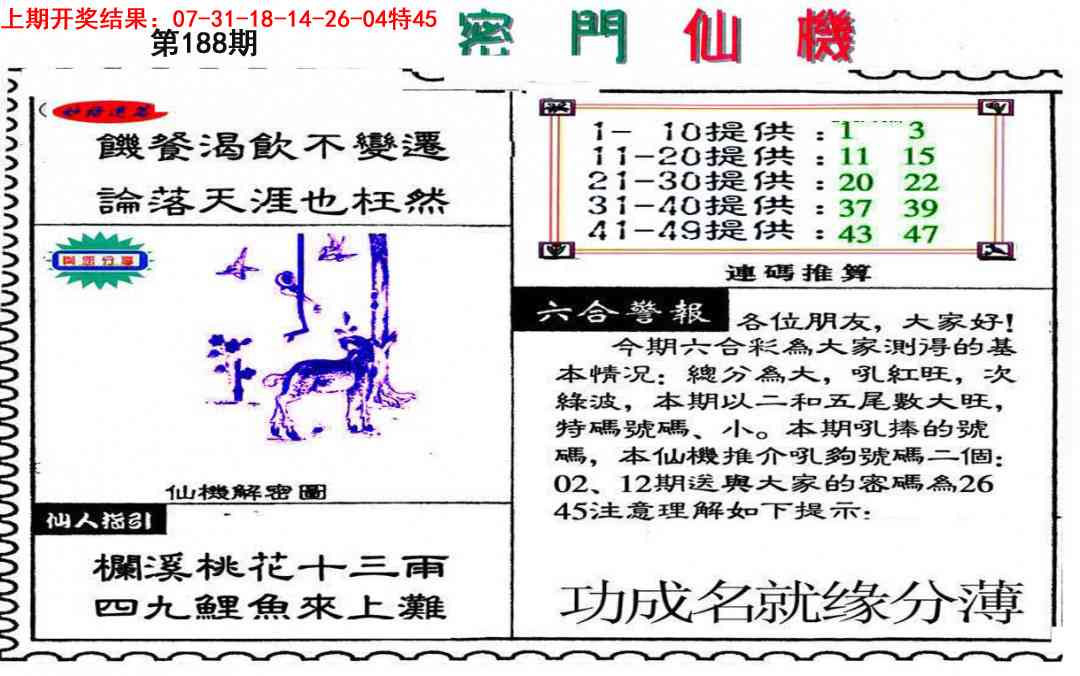 188期新密门仙机[图]