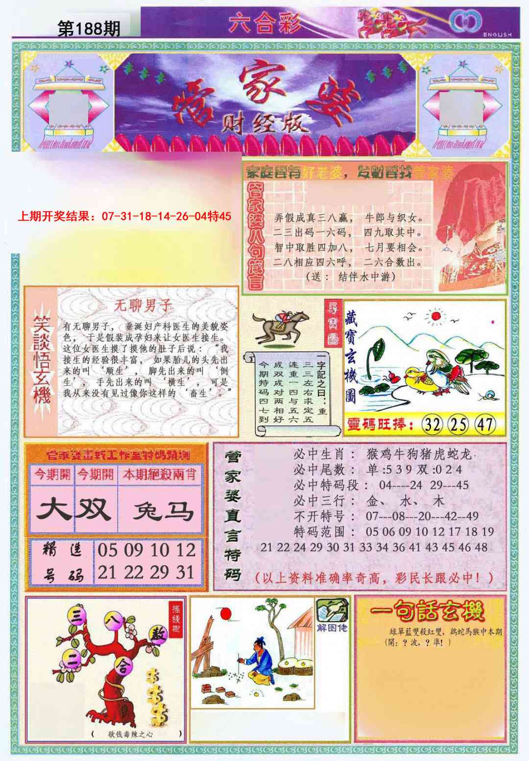 188期管家婆财经版[图]