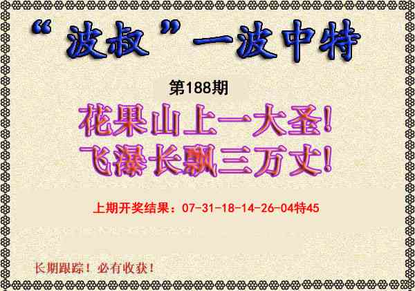 188期波叔一波中特[图]