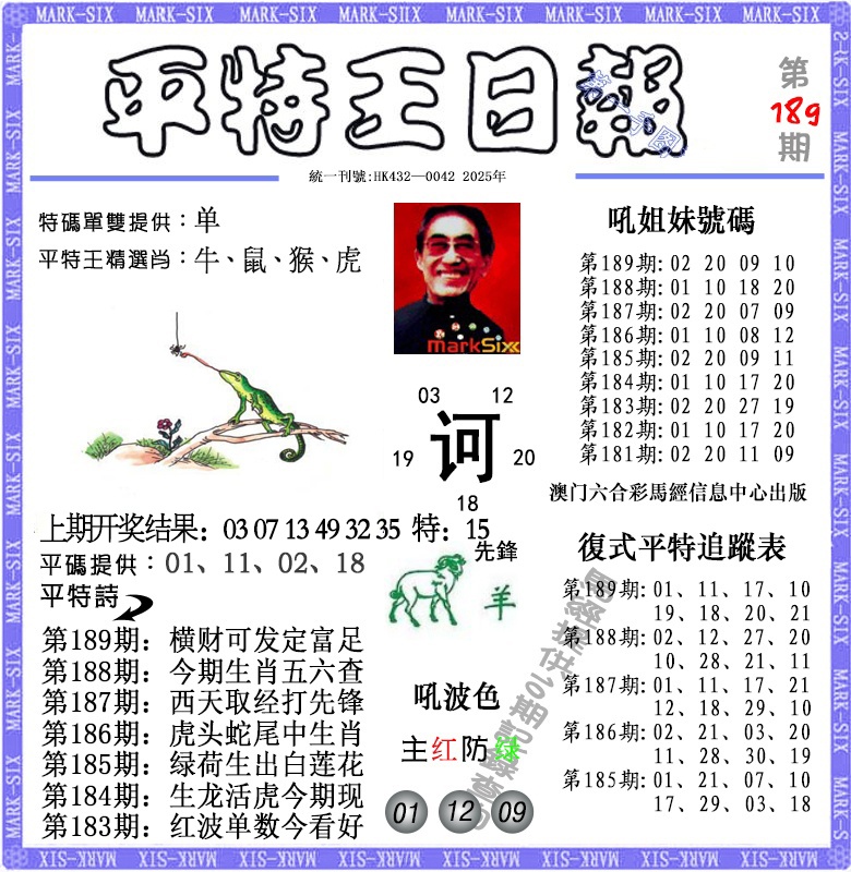 189期平特王日报[图]