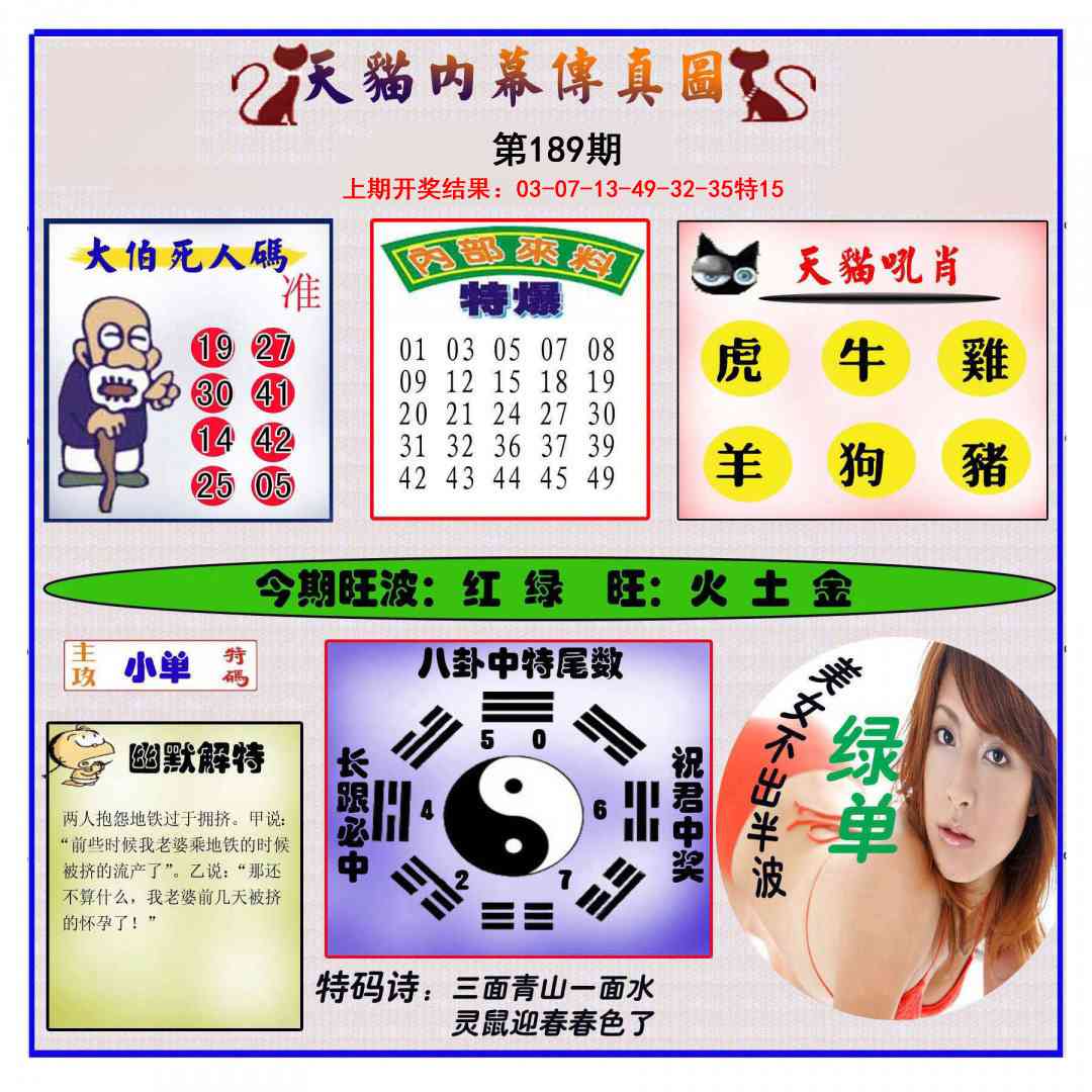 189期内幕传真图[图]