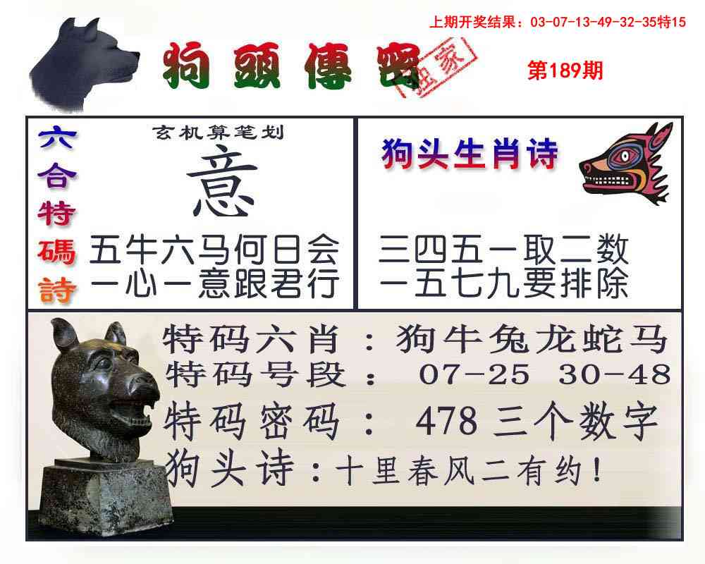 189期狗头传密[图]