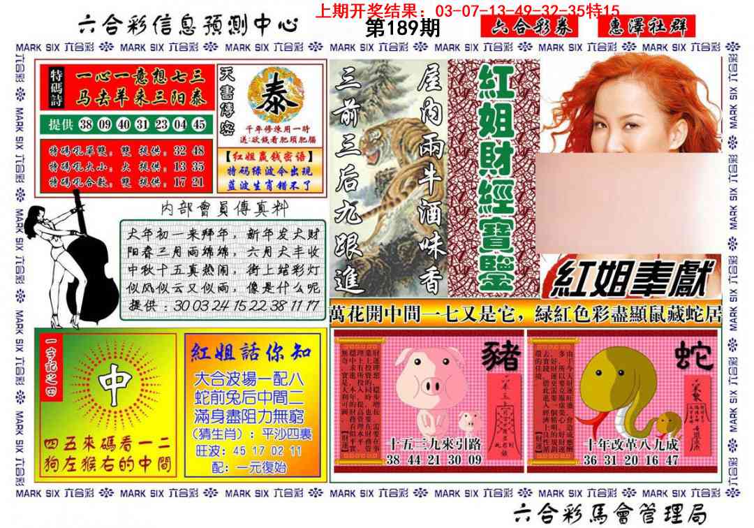 189期红姐财经宝鉴[图]