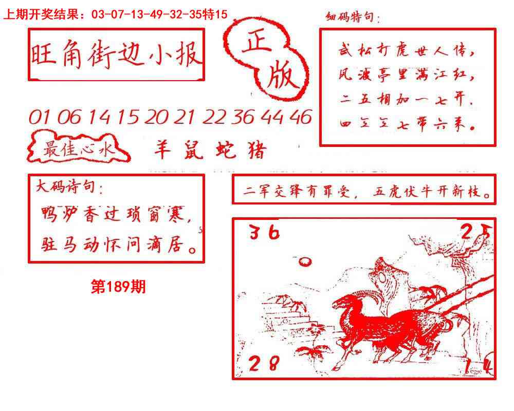 189期旺角街边小报[图]