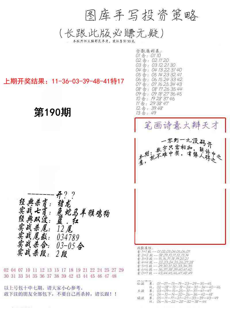190期手写投资策略[图]