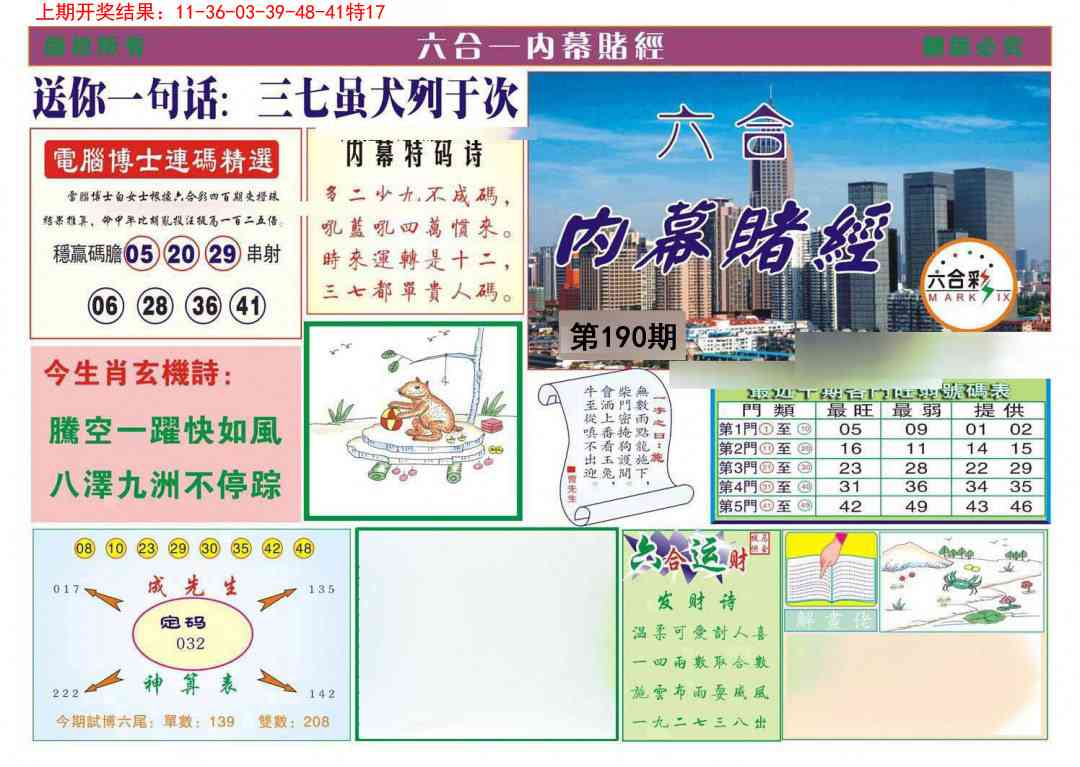 190期内幕赌经[图]