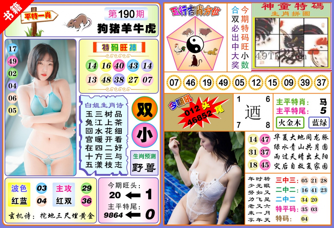 190期澳门五行白姐[图]